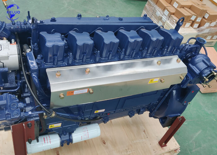 Tamamlanmış 6 Silindirli İnşaat Makinaları Dizel Motor Grubu Jeneratör Setleri Kamyon Denizcilik İçin WP10