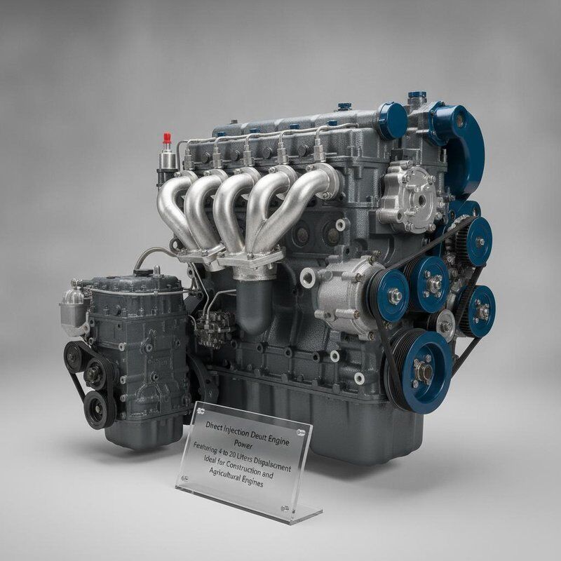Doğrudan Enjeksiyonlu Deutz Motor Gücü 4 ila 20 litre boşluklu inşaat ve tarım motorları için idealdir