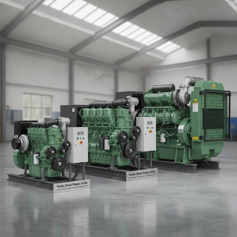 Deutz Motoru 70 ila 400 KW İnşaat ekipmanları ve endüstriyel uygulamalar için tasarlanmış sağlam güç üniteleri